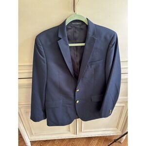 Lauren Ralph Lauren Men's Sport Jacket Navy Blue 2 Button Gold Button Accent 20R